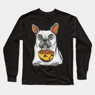 Halloween Hound: Bulldog Treats Long Sleeve T-Shirt